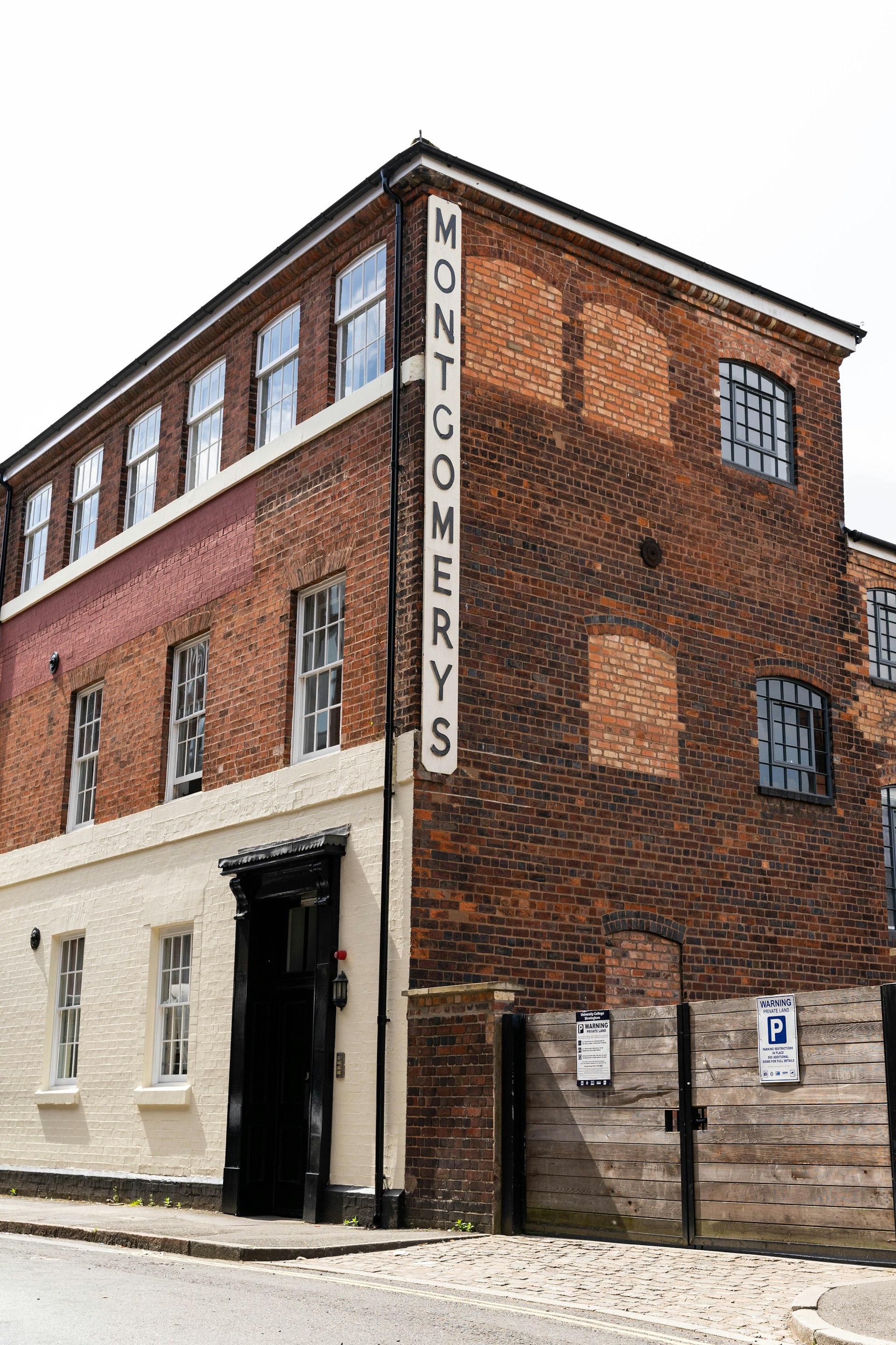 Historic brick building exterior